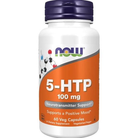 NOW 5-HTP 100 mg- 60 Veg Capsules