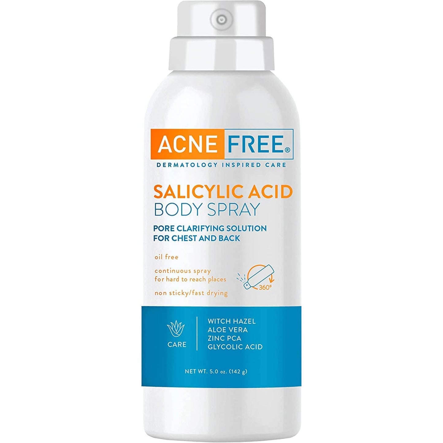 Acne free Salicylic Acid Body Spray