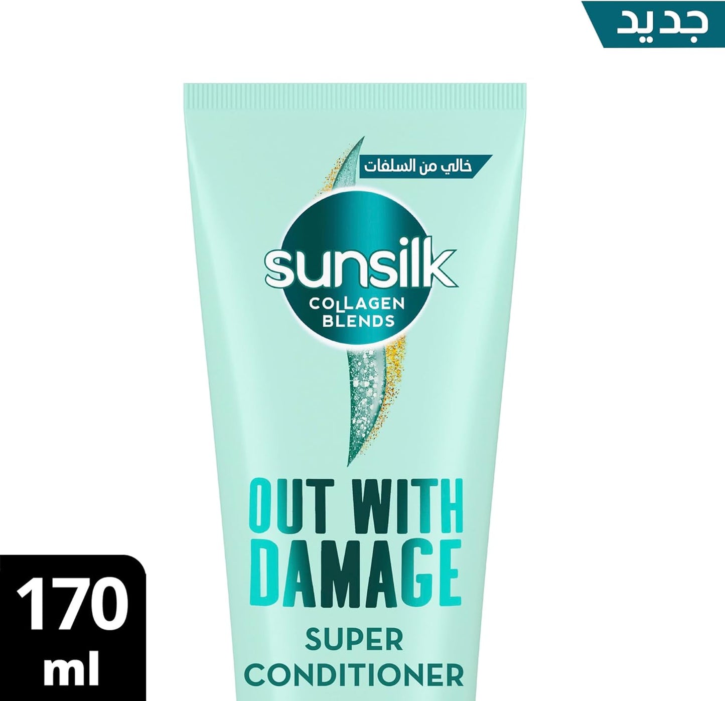 SUNSILK Collagen Blends sulfate free Super Conditioner, Out with Damage, with Collagen & Niacinamide, for hair nourishment & repair, 170ml