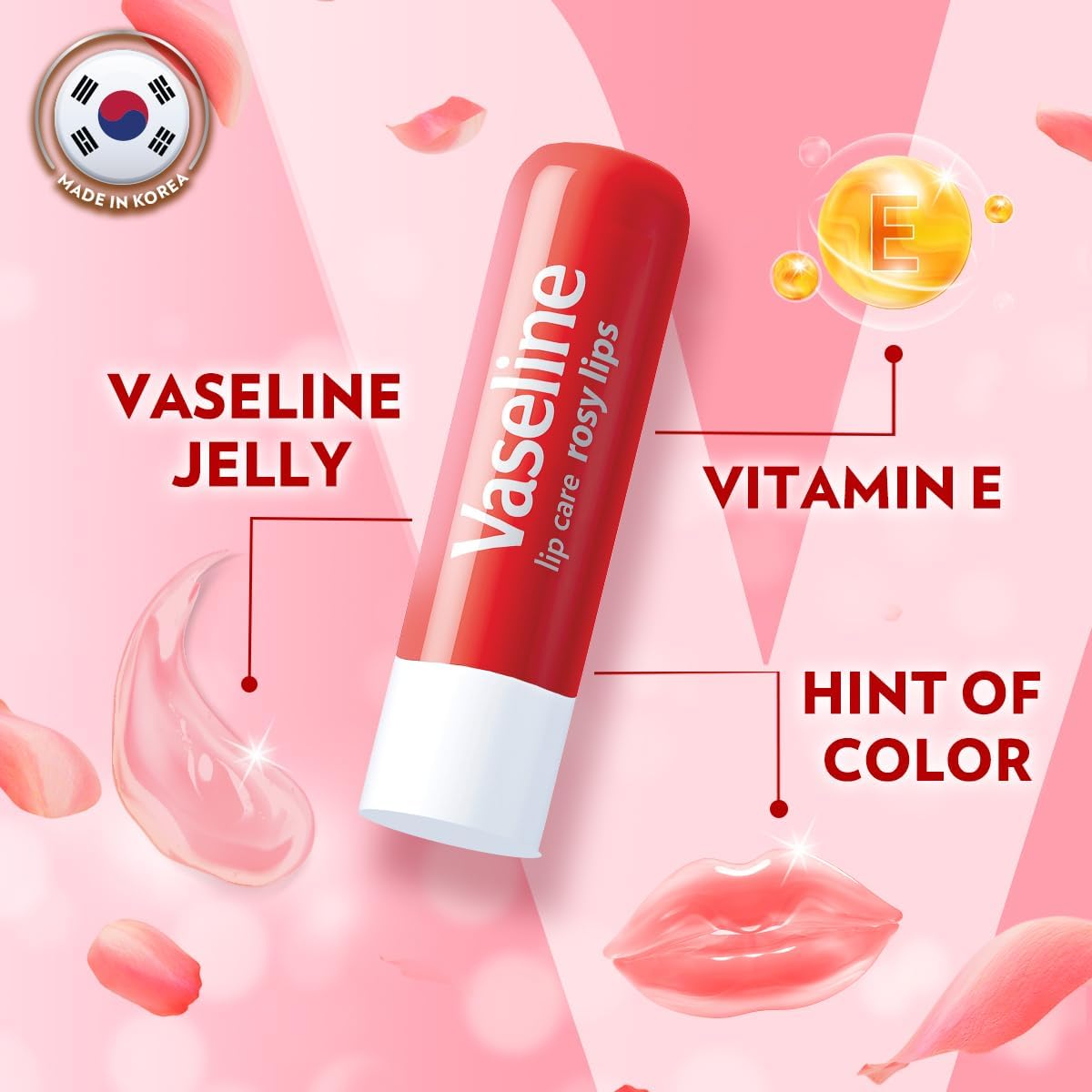Vaseline Lip Therapy Rosy Lip Lipstick, 4.8g
