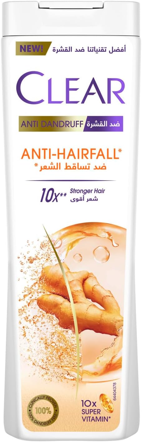 CLEAR Anti Dandruff 2IN1 Shampoo and Conditioner Anti Hairfall, for 10X Stronger Hair, 360ML