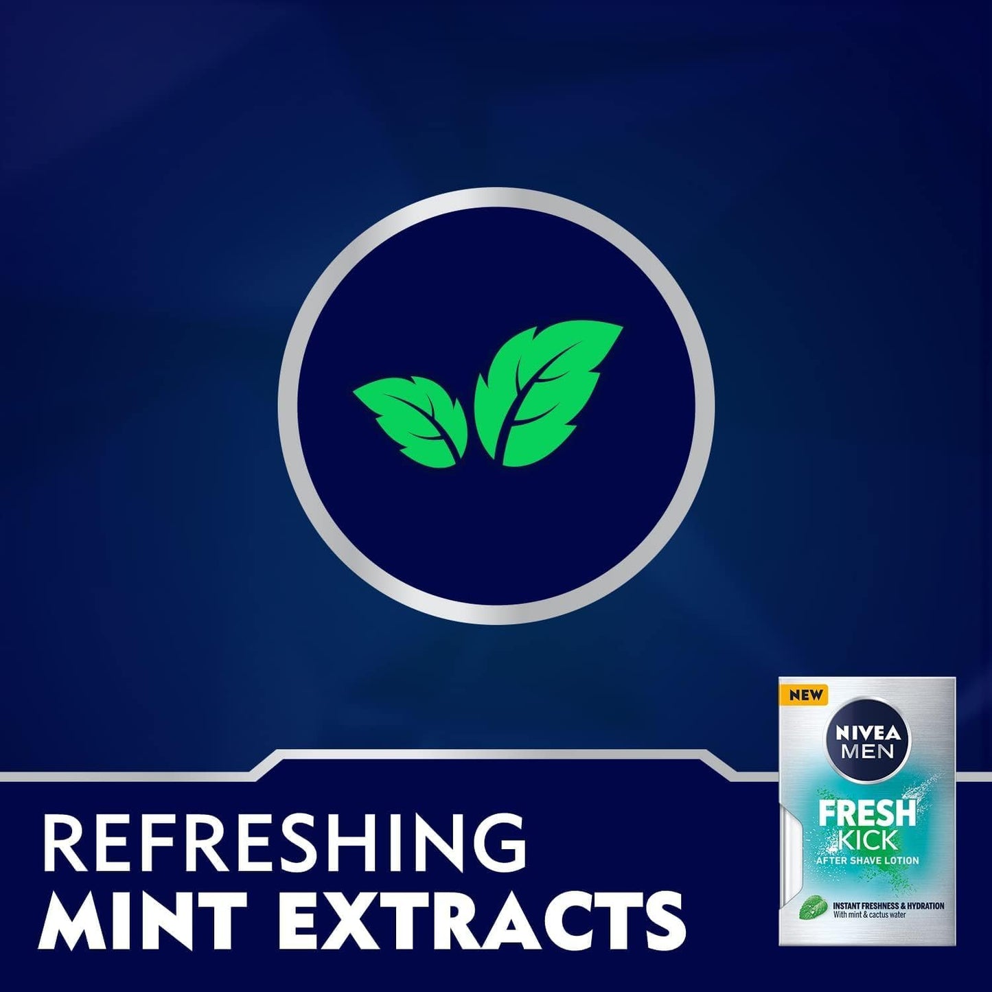 NIVEA MEN After Shave Fluid, Fresh & Cool Mint Extract, 100ml