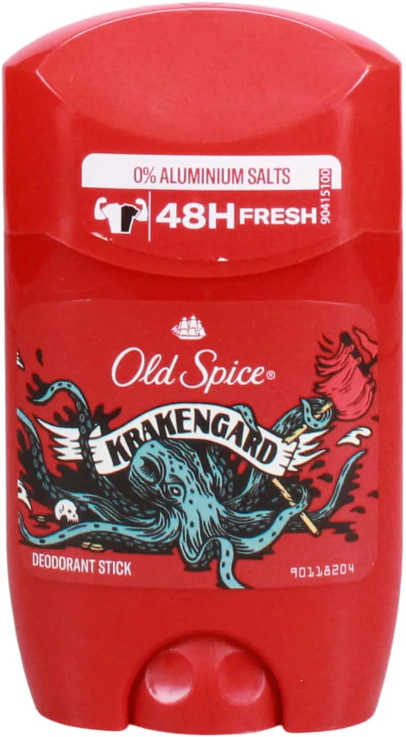 Old Spice SPICE KRAKENGARD 48H Fresh Deodorant Stick 50ml, 0% Aluminium Salts