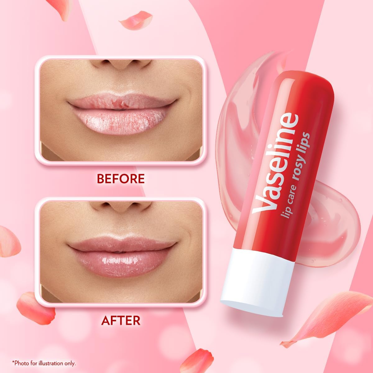 Vaseline Lip Therapy Rosy Lip Lipstick, 4.8g