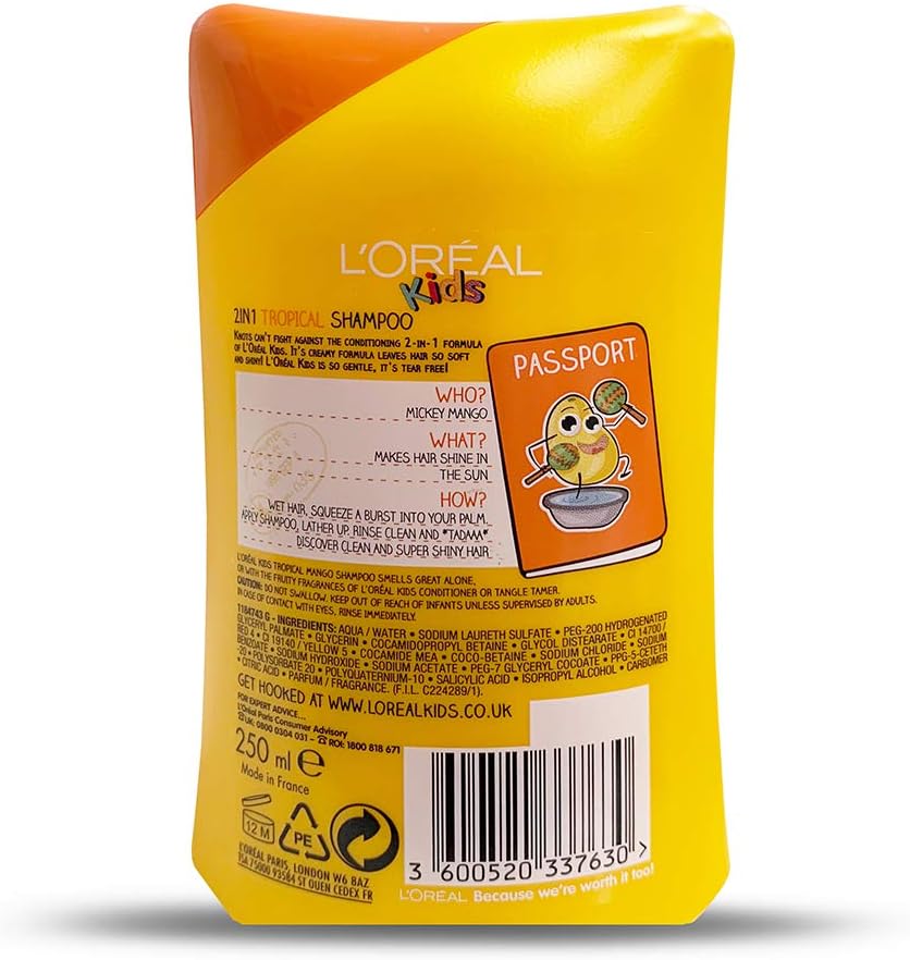 L’Oréal Paris Paris Kids Shampoo Tropical Mango 250ml