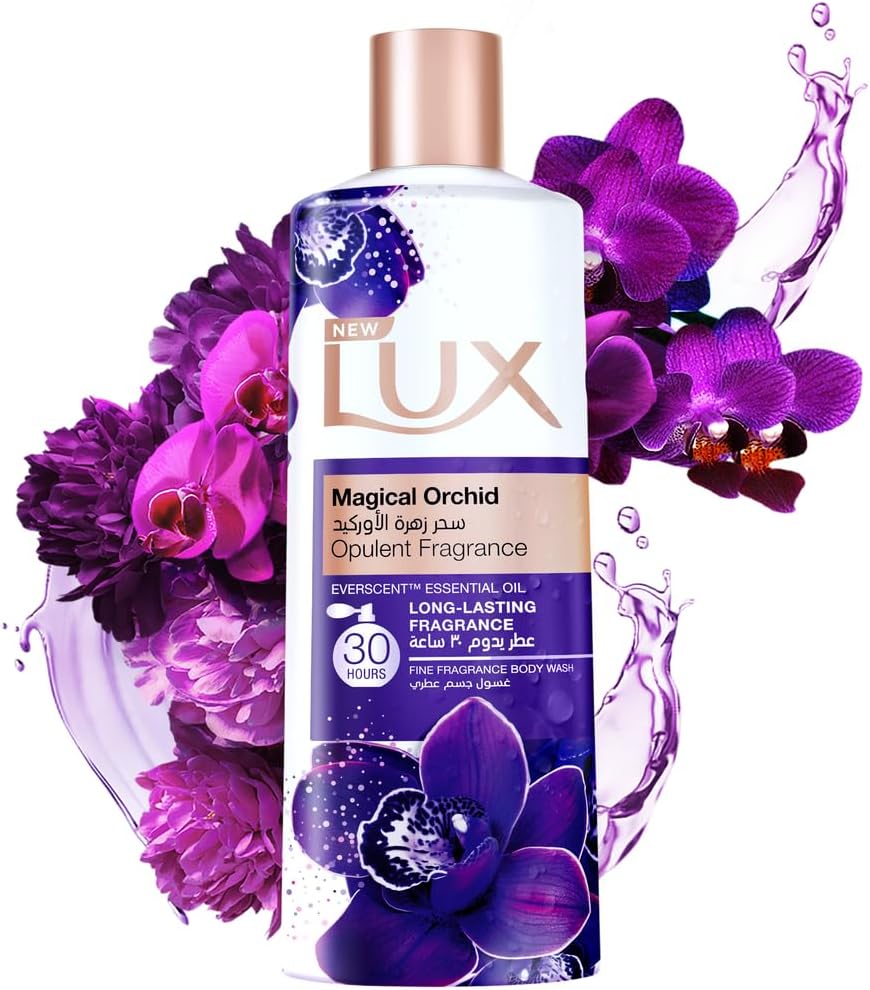 LUX Perfumed Shower Gel Magical Orchid For 30 Hours Long Lasting Fragrance 250ML