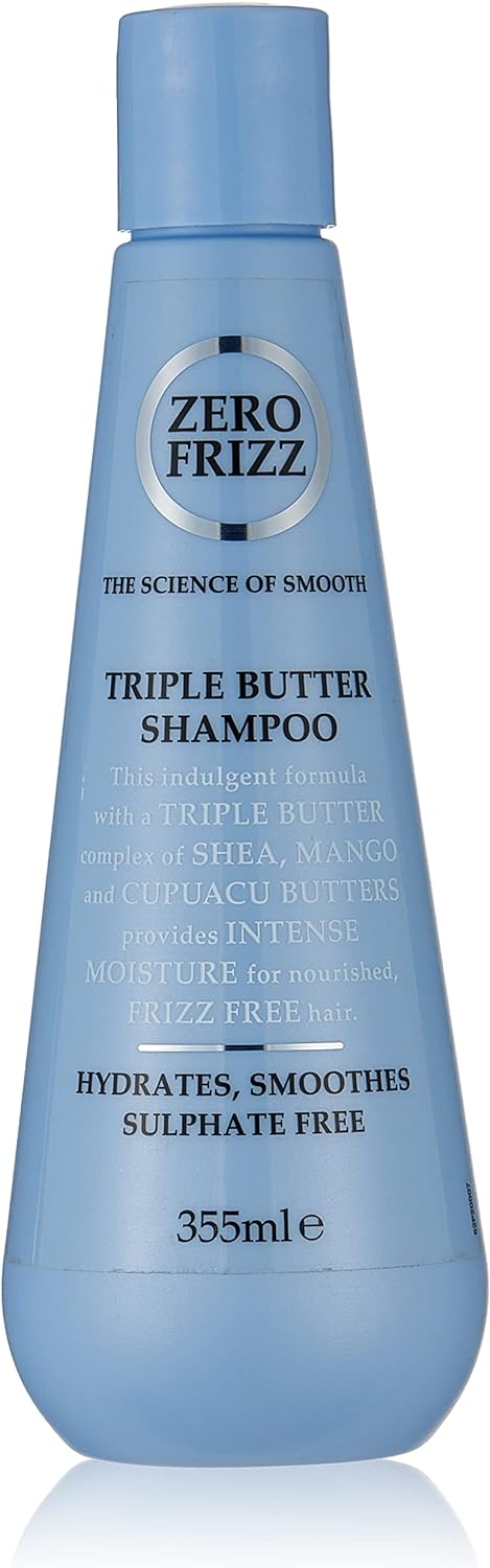Zero Frizz Triple Butter Shampoo for Frizzy Hair - 355 ml