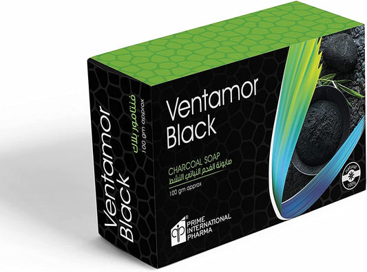 Activated Black Vegetable Charcoal Soap Bar - 100 gm