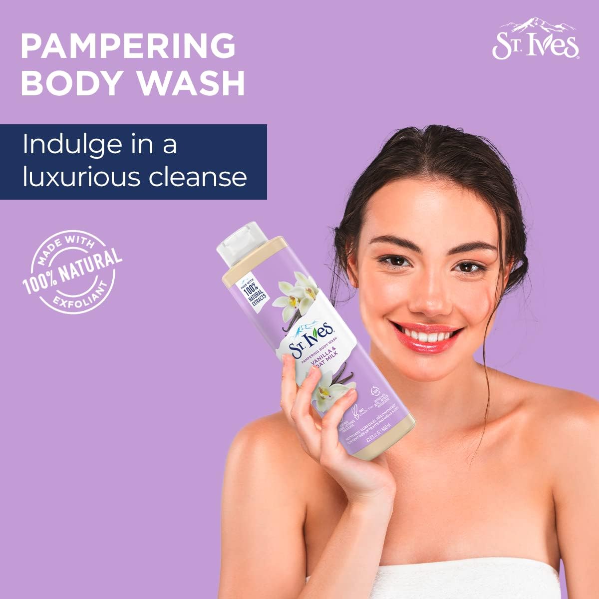 St. Ives Pampering Body Wash Vanilla & Oat Milk 650 ml