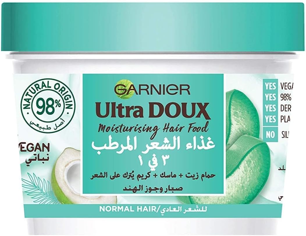 Garnier Ultra Doux Moisturising Aloe Vera 3-in-1 Hair, For Normal Hair, 390 ml