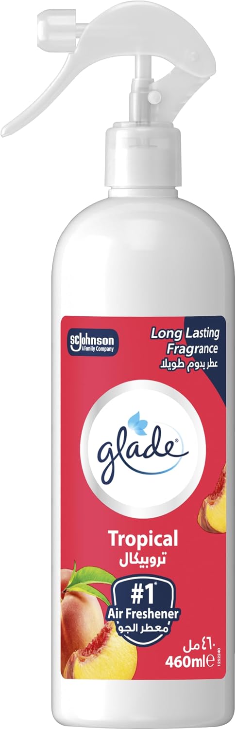 Glade Multispray Watermelon Air Freshener, Eliminates Unwanted Odour On both Air & Fabric, 460ml