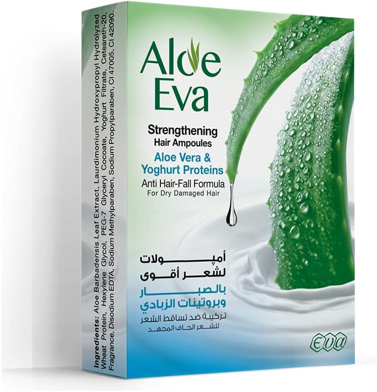 Aloe Eva Aloe Vera And Yoghurt Proteins Hair Ampoules, 4 Ampoules