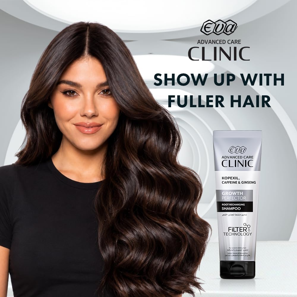 Eva Clinic Growth Perfector Shampoo with Kopexil, Caffeine & Ginseng for Hair Growth 230 ML