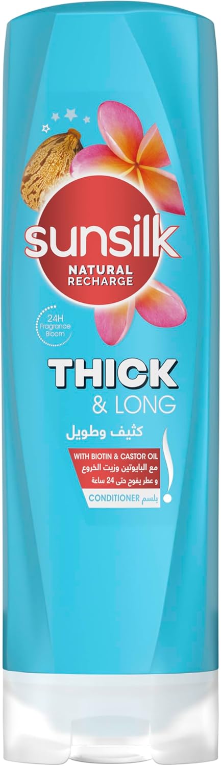 Sunsilk Conditioner Biotin & Castor oil for thick and long hair 350ML