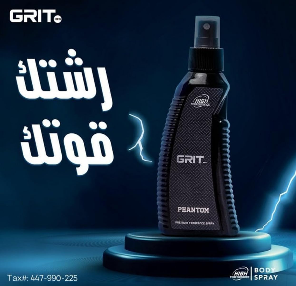 Gritmen phantom premimum fragrance body spray
