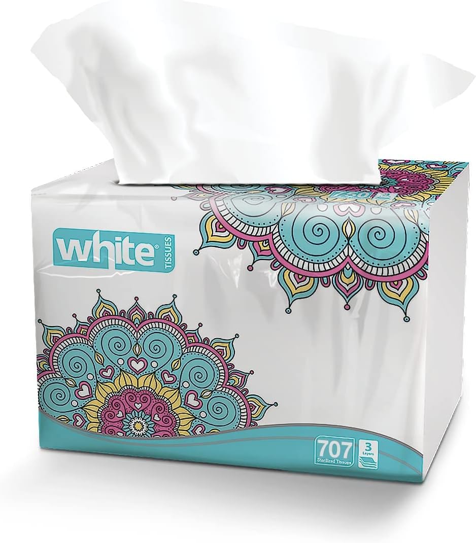 White facial, 210 tissues, 5 packs