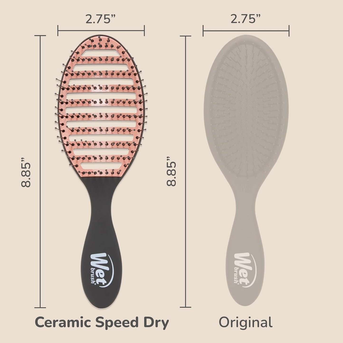 Wet Brush Speed Dry Detangling Hair Brush, Ceramic