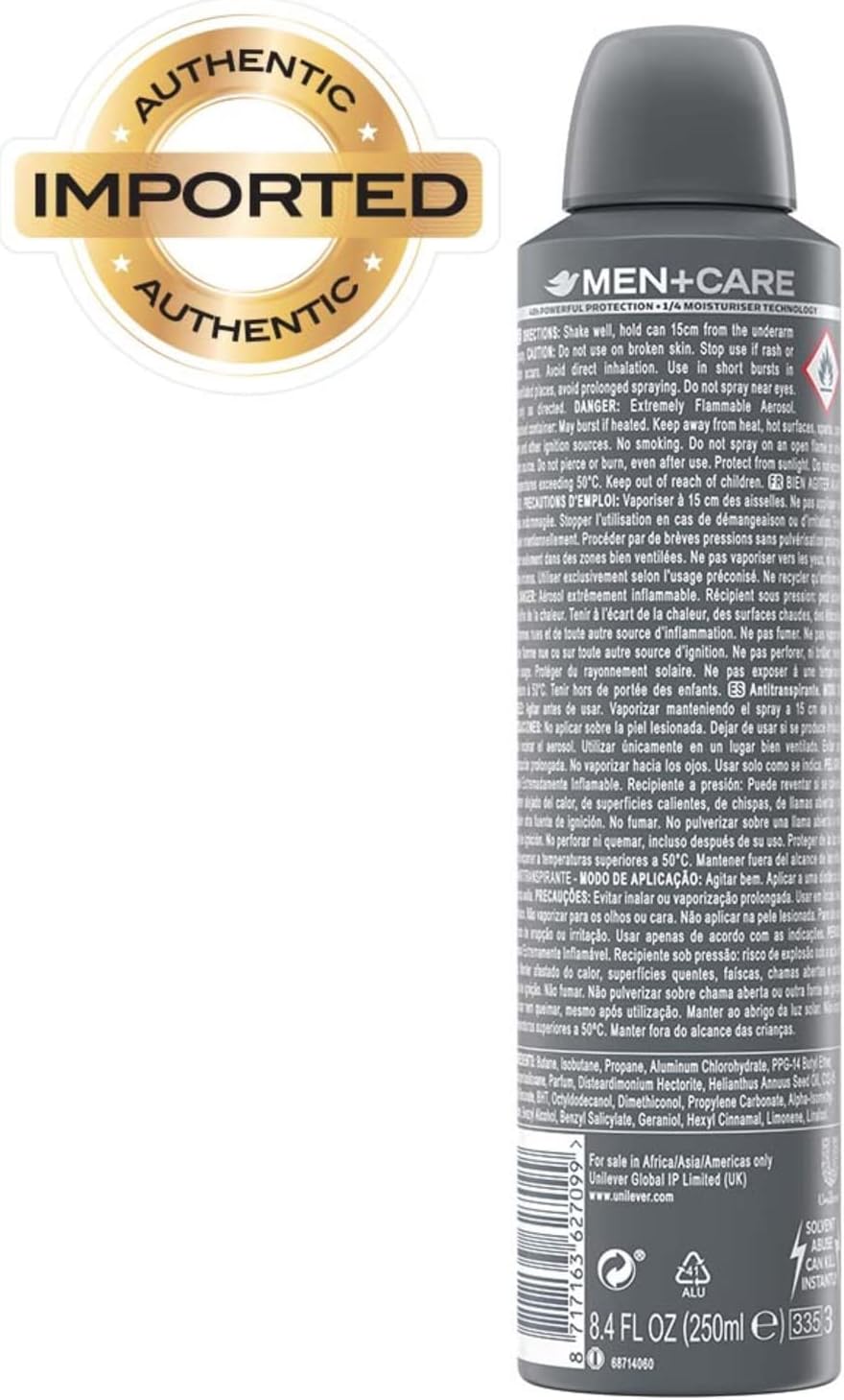 Dove men+care sport active+ fresh anti-perspirant deodorant aerosol, 250ml