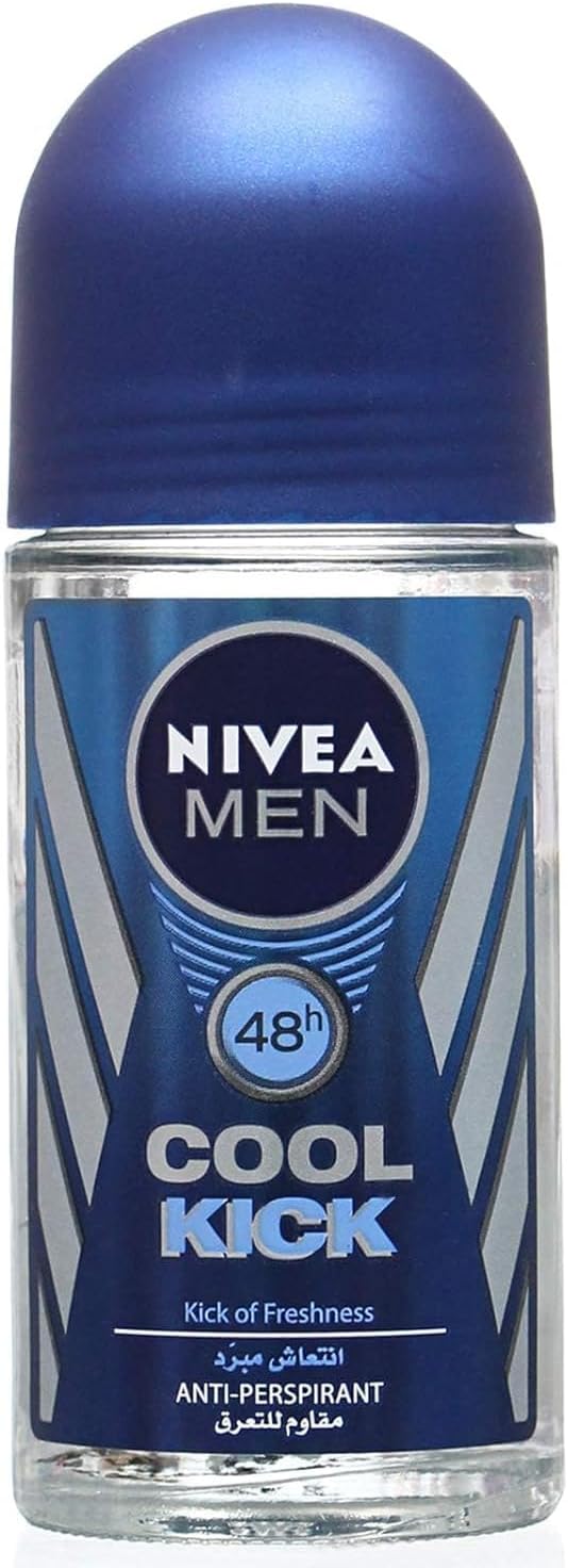 NIVEA MEN Antiperspirant Roll-on for Men, Black & White Invisible Protection Original, 50ml