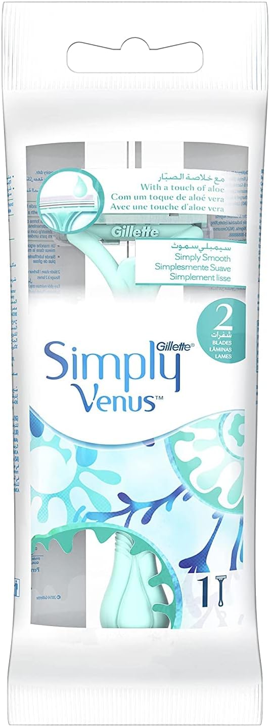 Gillette Simply Venus 2-Blade Disposable Razor for Women - 1 Piece