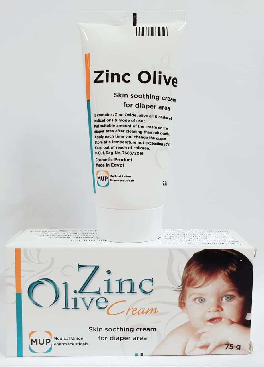 Voltafas Zinc Olive Cream (Softens Skin, Care & Protection) 2.63 Oz (75 Grams)