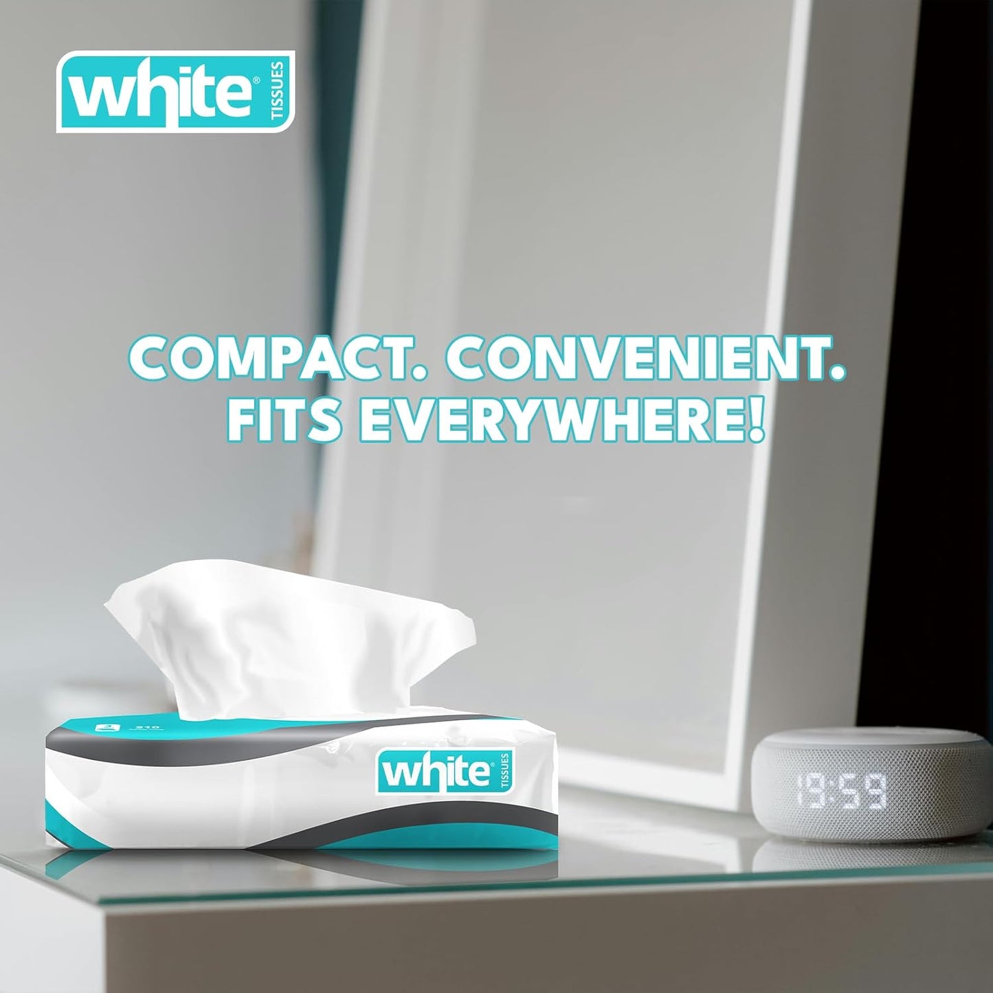 White facial, 210 tissues, 5 packs