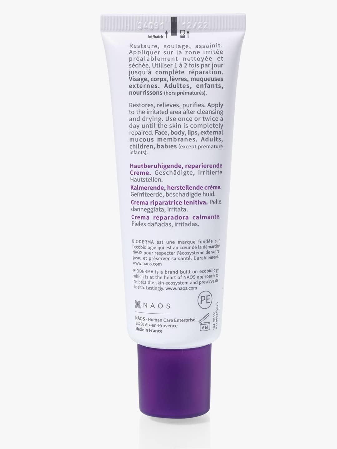 Bioderma Cicabio Repairing Soothing Cream For Irritated Damaged Skin,, 40ml