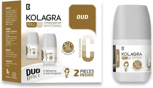 Kolagra Whitening Roll On 2X1 Promopack 1+1 Oud 120ML Yellow