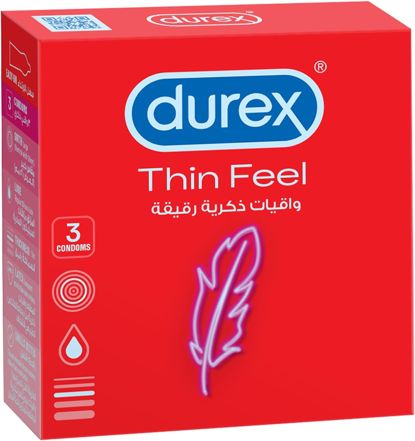 Durex Feel Thin Condom - Pack of 3