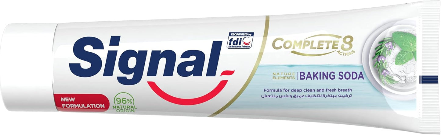 Signal Natural Toothpaste Complete 8 Baking Soda 100ML - Promotion