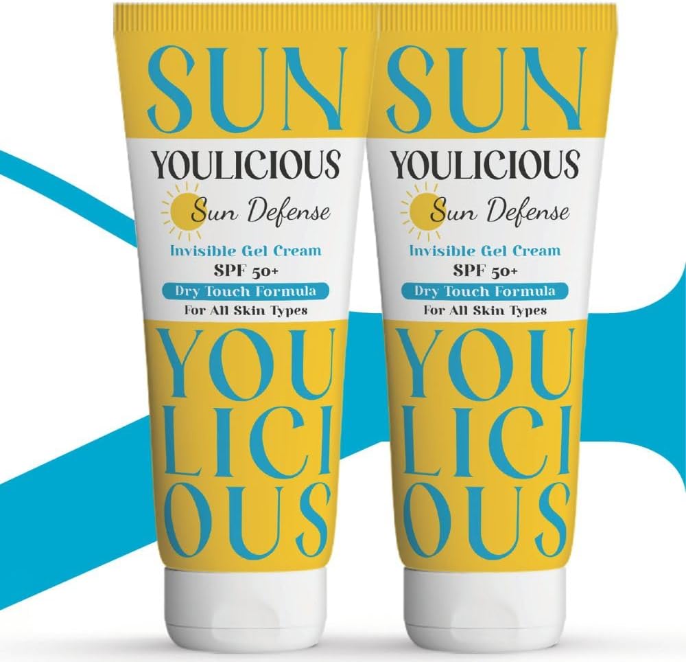 Youlicious sun defense invisible SPF 50+ gel cream 60gm Promo Pack (1+1)