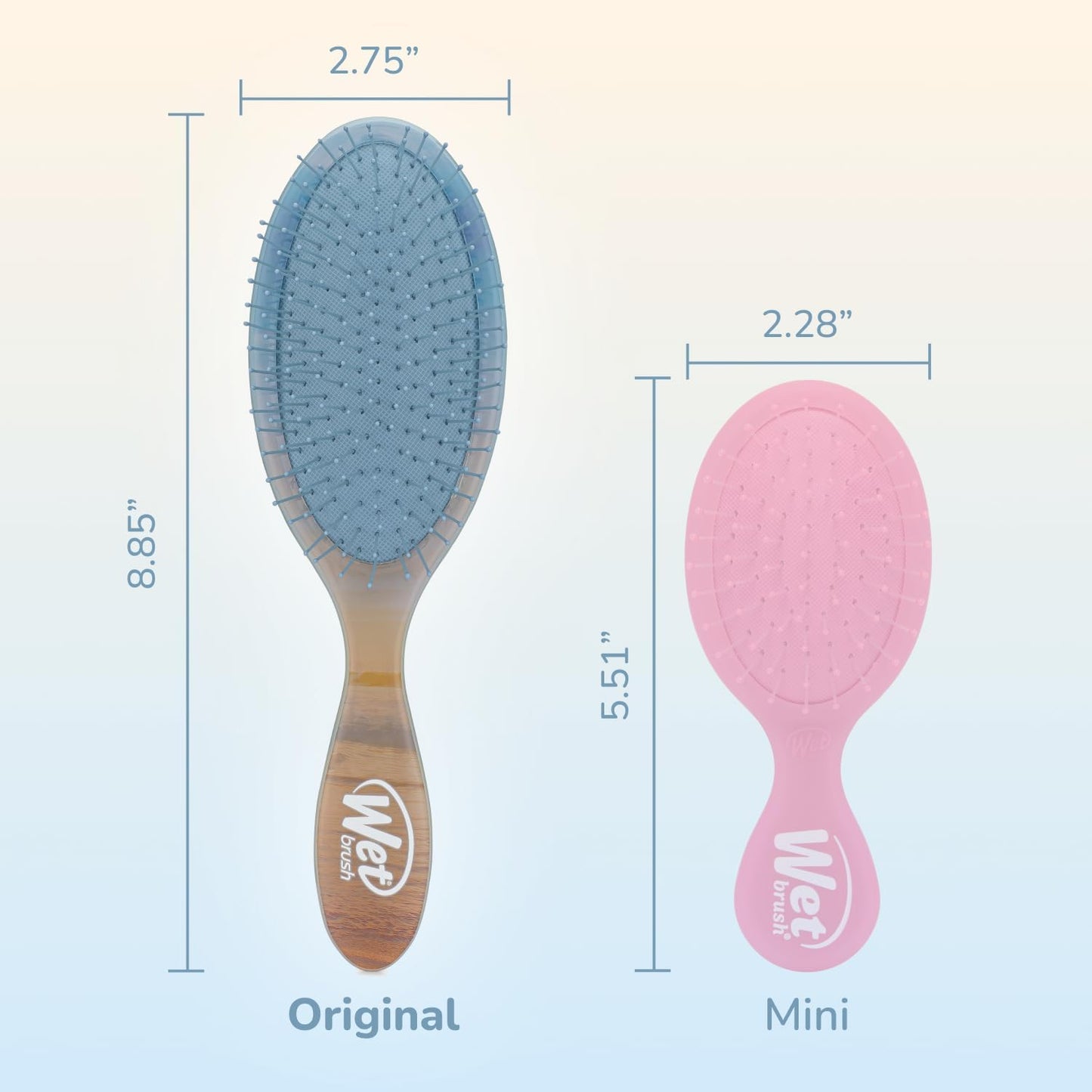 WetBrush Original Detangler -Blue NEW
