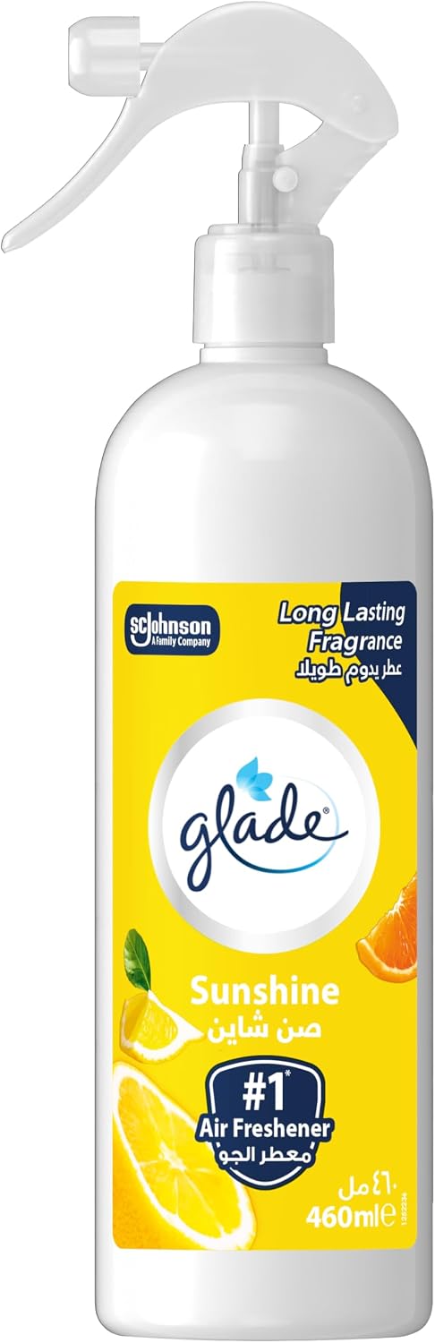 Glade Multispray Watermelon Air Freshener, Eliminates Unwanted Odour On both Air & Fabric, 460ml