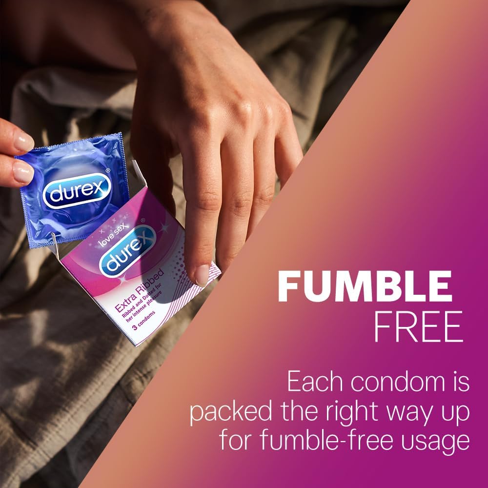 DUREX Extra Ribbed Condoms (10SX9)