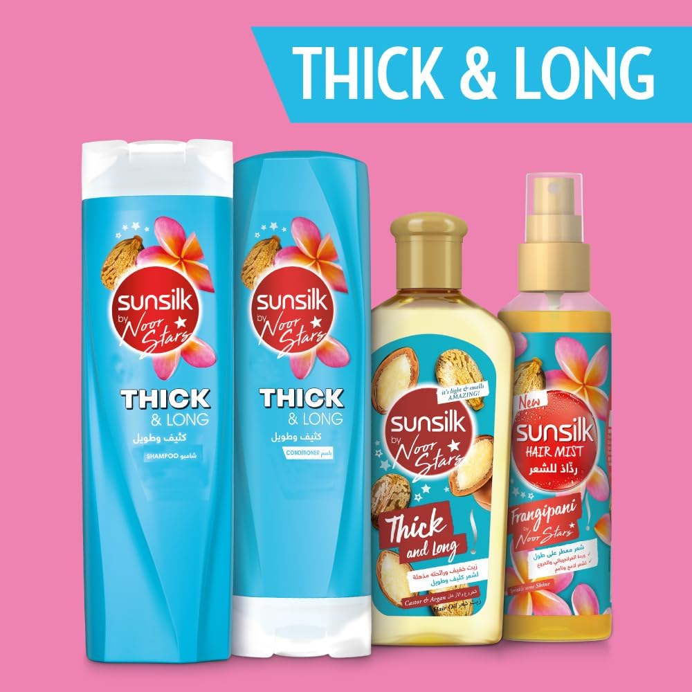 Sunsilk Conditioner Biotin & Castor oil for thick and long hair 350ML