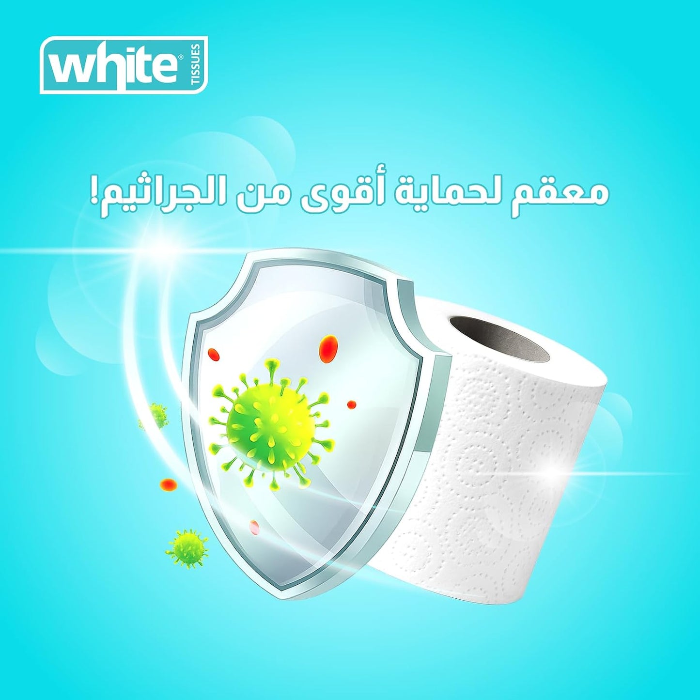 White compressed toilet rolls, 3 ply, 6 rolls