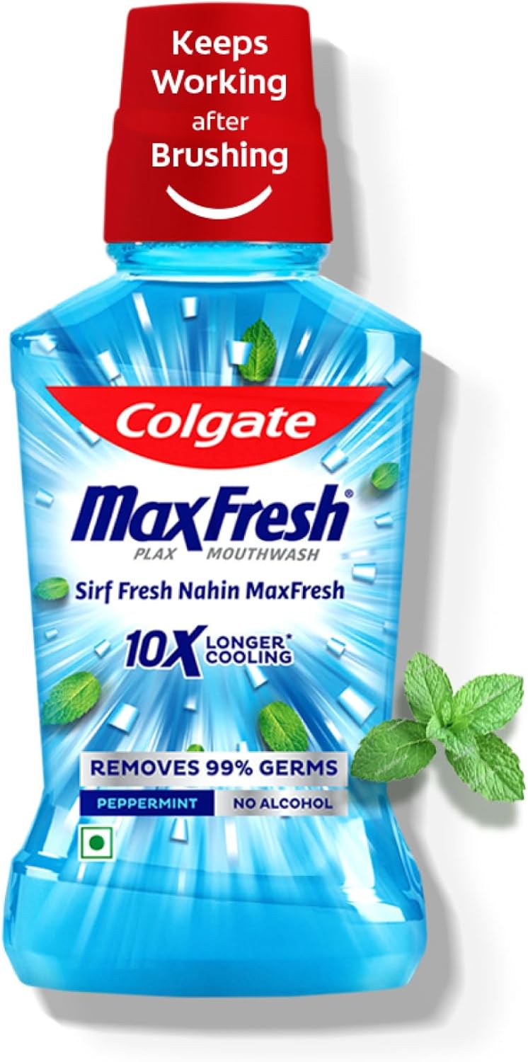 Colgate Plax Peppermint Mint Mouthwash, 500 ml
