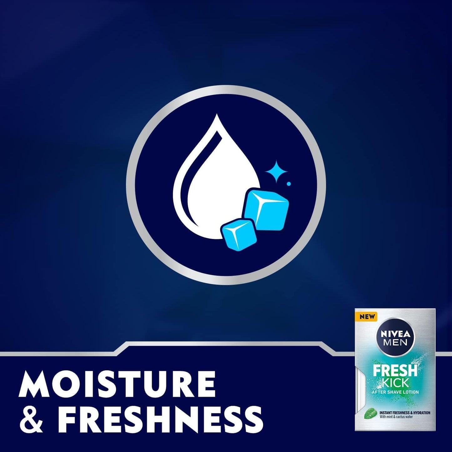NIVEA MEN After Shave Fluid, Fresh & Cool Mint Extract, 100ml