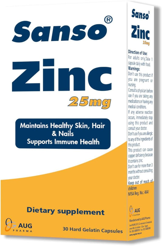 Sanso Zinc 25 mg 30-Tablets