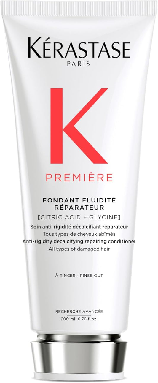 Kérastase Première, Repairing Conditioner, Anti-Rigidity Care, For Damaged Hair, With Citric Acid & Glycine, Fondant Fluidité Réparateur, 250 ml