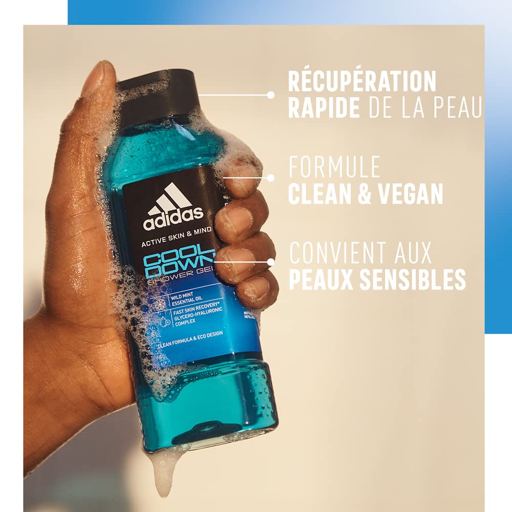 Adidas Active Skin & Mind Cool Down Shower Gel, 400ml
