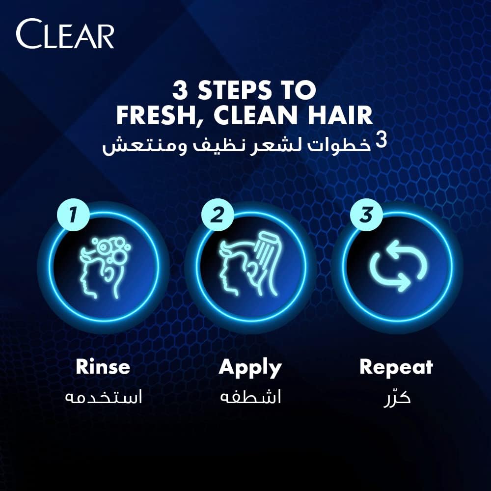 CLEAR Men's Anti Dandruff Shampoo Hair Fall Défense 600ML