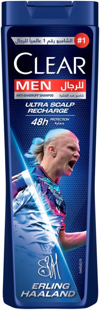 Clear Men Haaland Anti-Dandruff Shampoo Cool Sport Menthol, 10X Deep Cooling With Ultra Performance Formula, 360ML