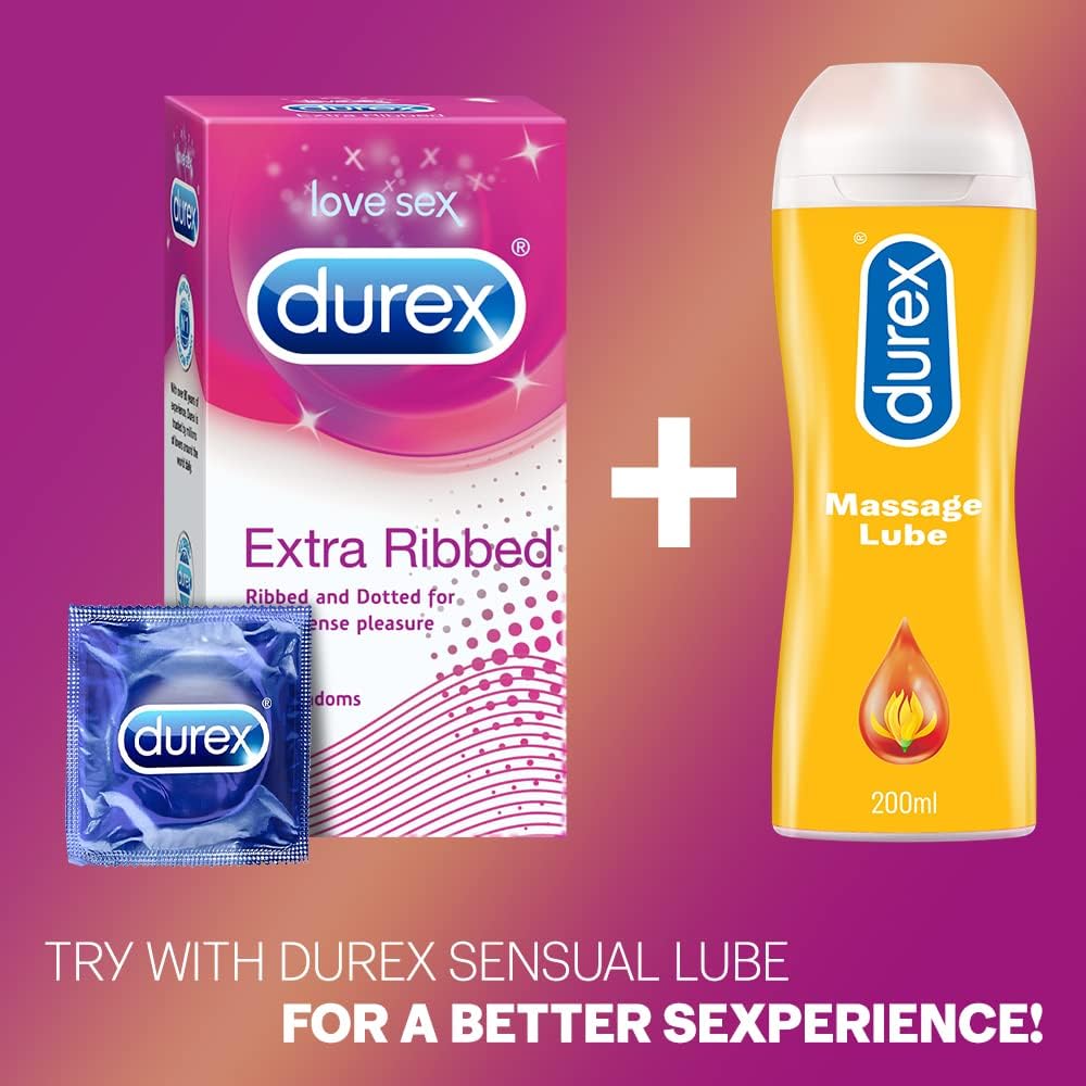 DUREX Extra Ribbed Condoms (10SX9)