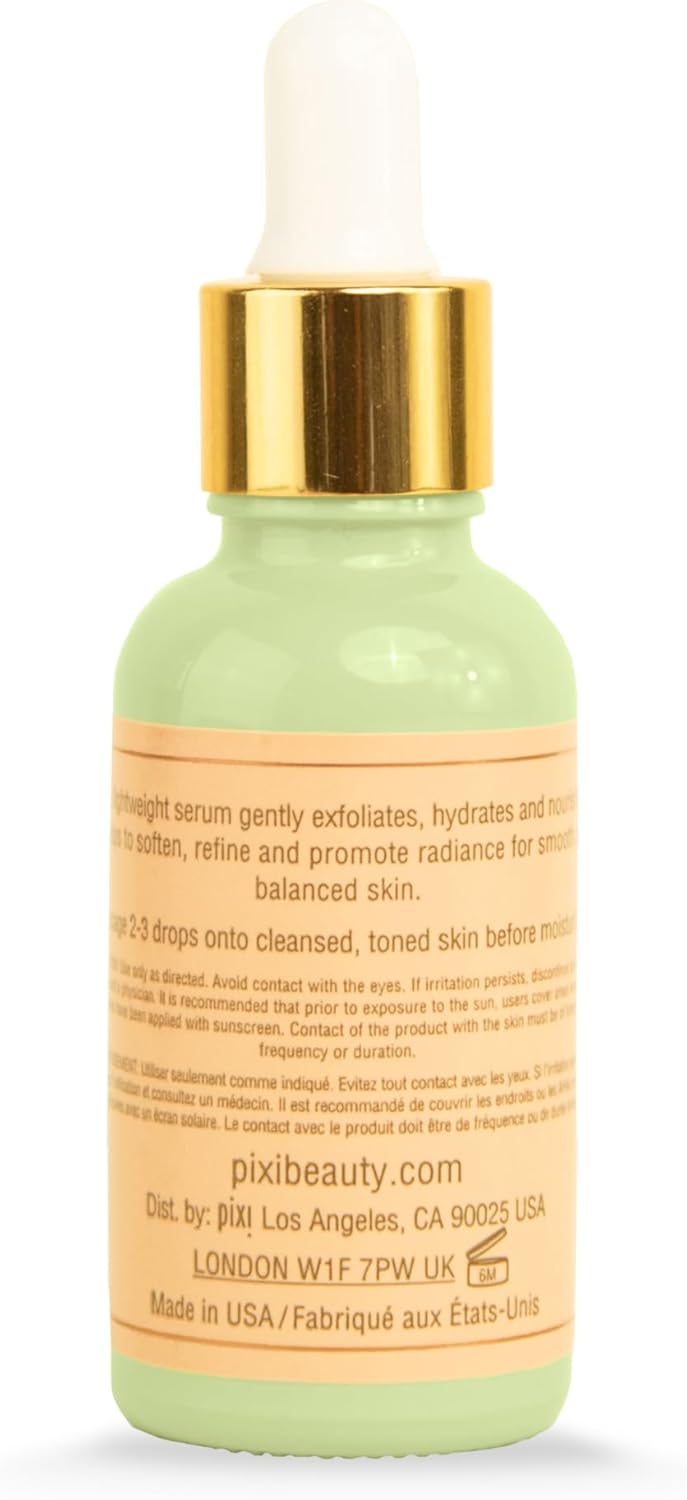 Pixi Beauty Glow Tonic Serum | Lightweight Facial Serum | Exfoliating Glycolic Acid Purifies Skin And Enhances Your Natural Glow | 1.01 Fl Oz