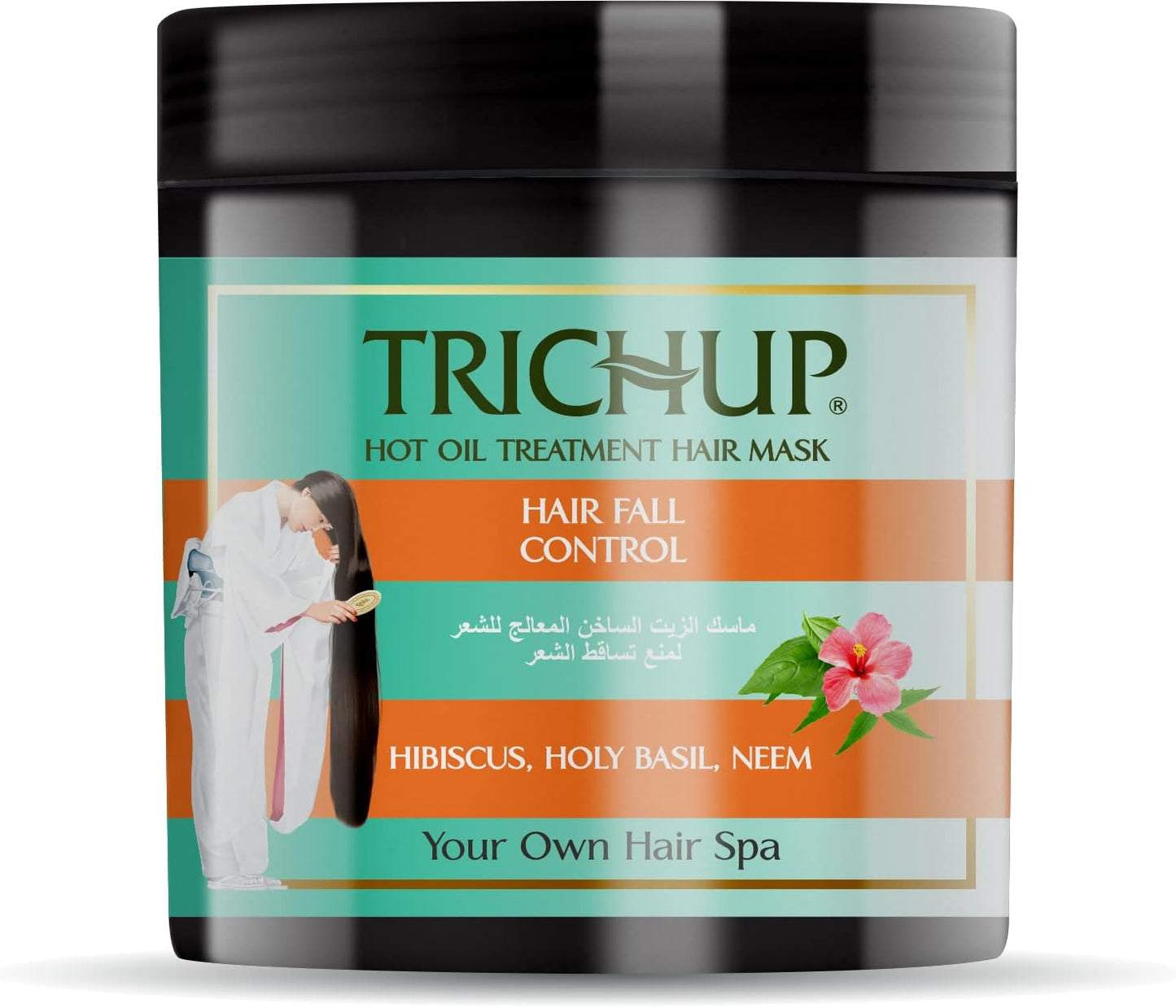 Trichup Hair Fall Control Hot Oil Treatment Hair Mask (450ml) – Enriched with Hibiscus & Neem For Hair Fall Control & Damage Repair – Intensive Conditioning for Strong, Healthy & Manageable Hair