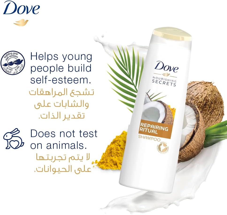 DOVE Natural Conditioner Restoring Ritual Coconut Oil and Turmeric 350ML