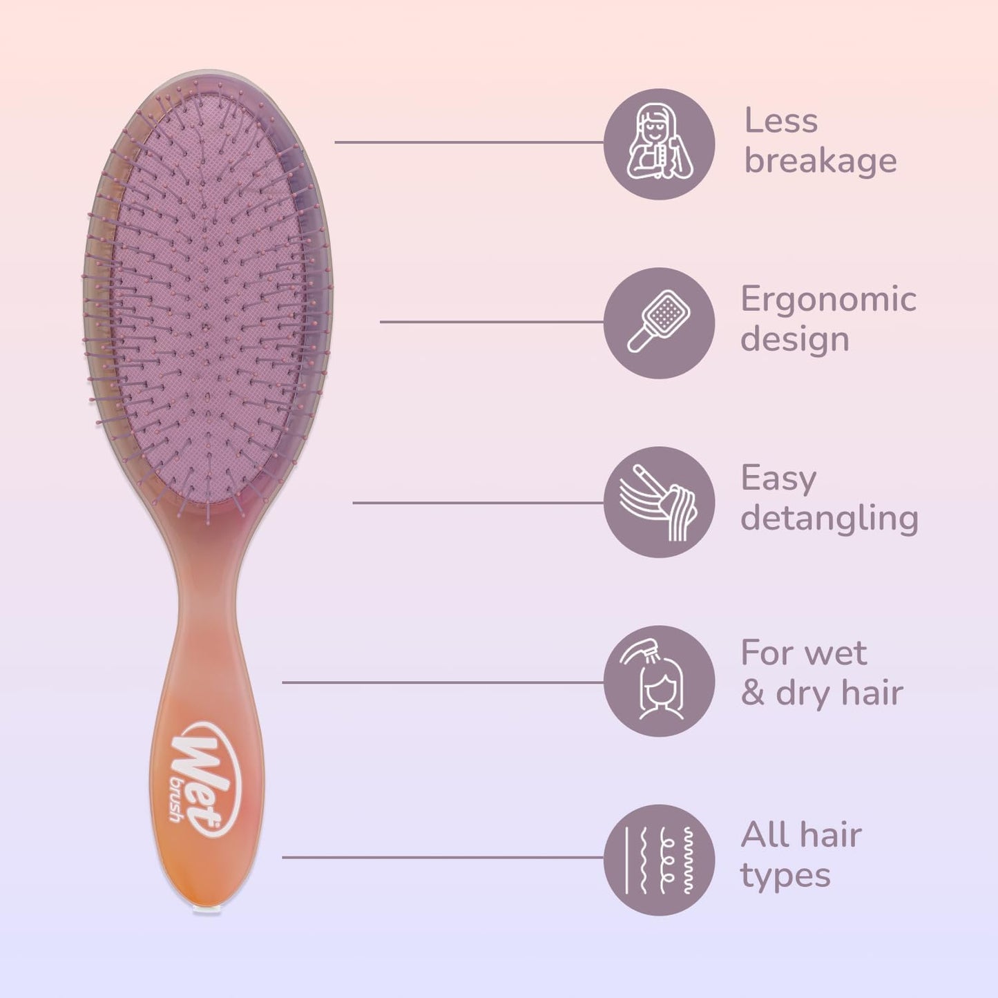 WetBrush Original Detangler - Pink NEW