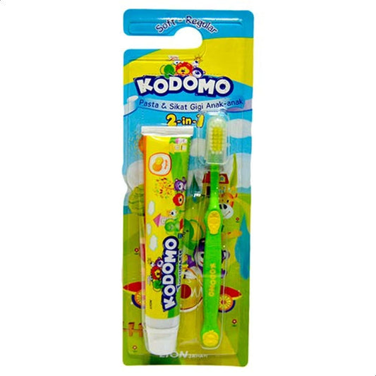 Komodo 2-in-1 Toothbrush and Toothpaste for Kids