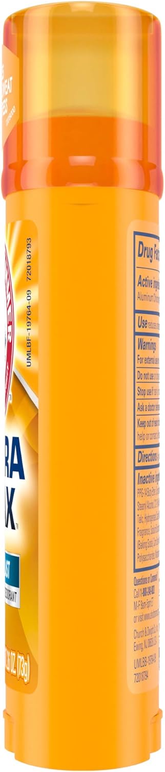 ARM & HAMMER Ultra MAX Deodorant- Cool Blast- Solid - 2.6oz- Made with Natural Deodorizers